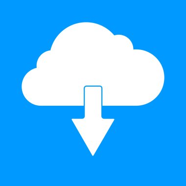 bulut simgesi, vektör illüstrasyonu. 