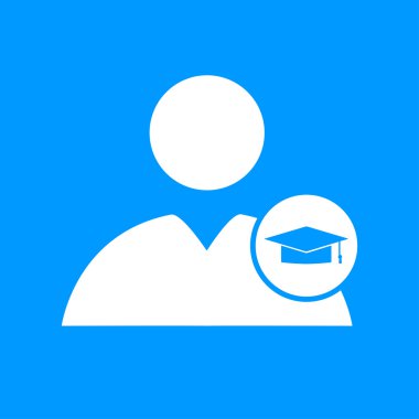 Kullanıcı simgesi mezuniyet kap 