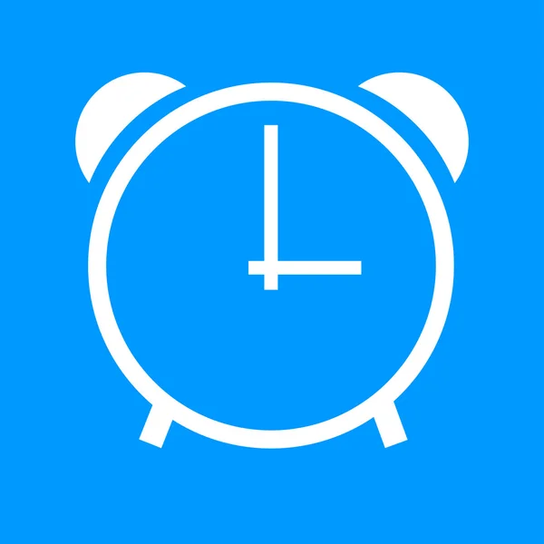 Clock icon, vector illustration. Flat design style — Stock Vector