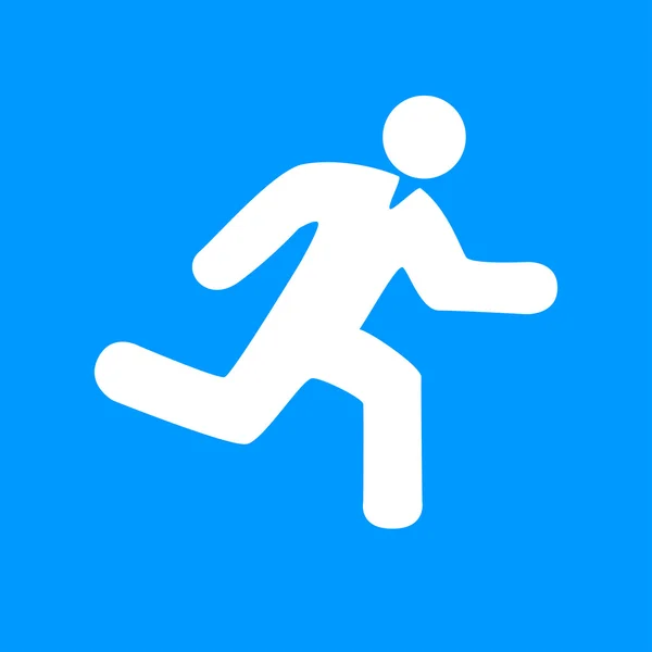 Hombre corriendo icono — Vector de stock