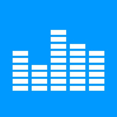 Equalizer'ı simgesi. düz 