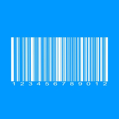 Barkod simgesi, vektör çizimi
