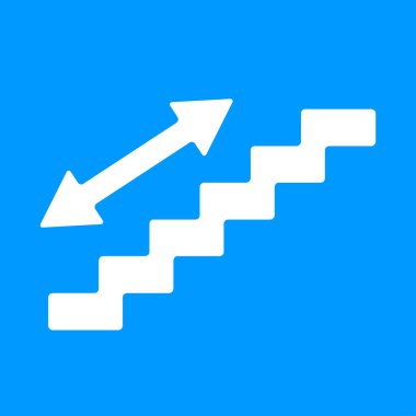 merdiven sembolü. düz tasarım stili.