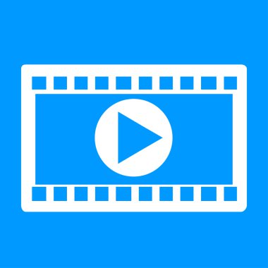 video simgesi. düz tasarım stili. vektör eps 10.