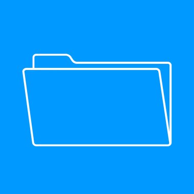 klasör düz web simgesi