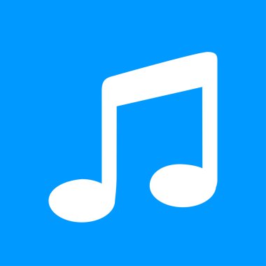 izole müzik daire basit kutsal kişilerin resmi.