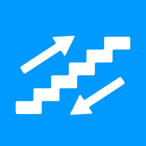 Merdiven sembolü. düz tasarım stili. — Stok Vektör