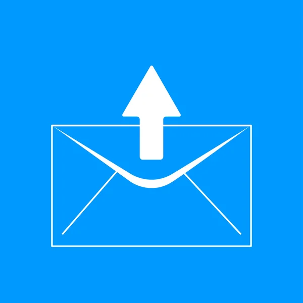 E-post kuvertsymbol. platt designerstil. — Stock vektor