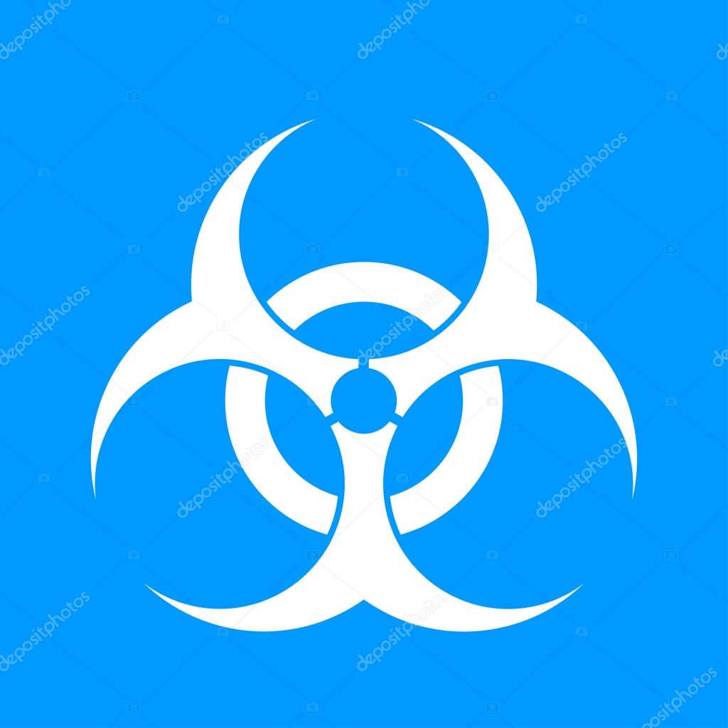 Bio hazard icon - vector web illustration, 