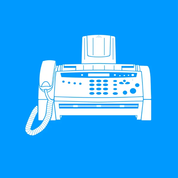 Fax machine — Stock Vector