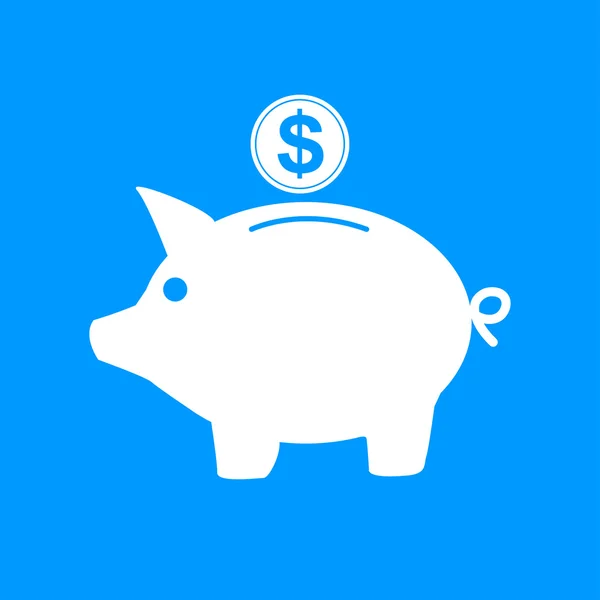 Vector piggy bank icon — Stock Vector