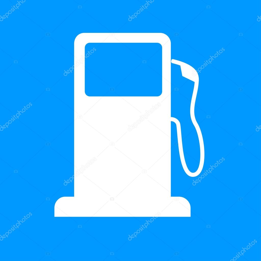 Gasoline pump nozzle sign. Gas station icon. 