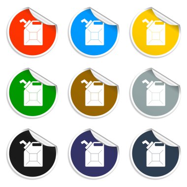 bidon petrol vektör simgesi