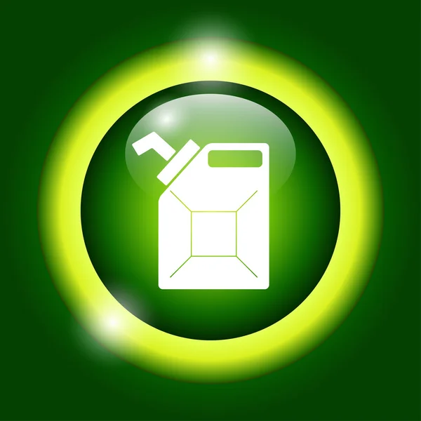 Jerrycan icono vector de aceite — Vector de stock