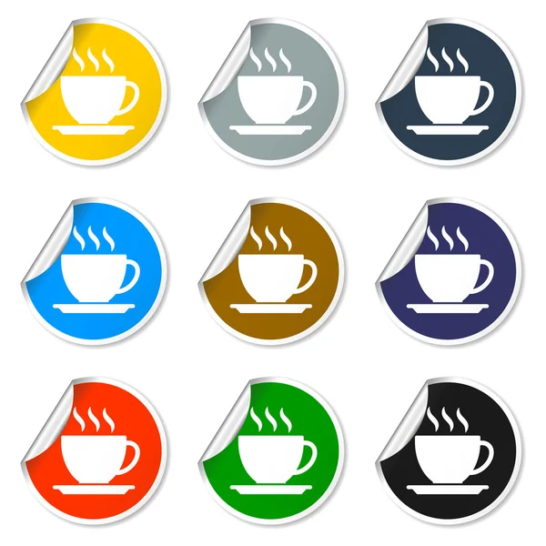 Icono taza de café, ilustración vectorial — Vector de stock