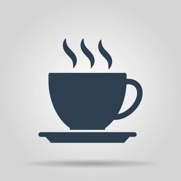 Значок чашки кофе, векторная иллюстрация — стоковый вектор