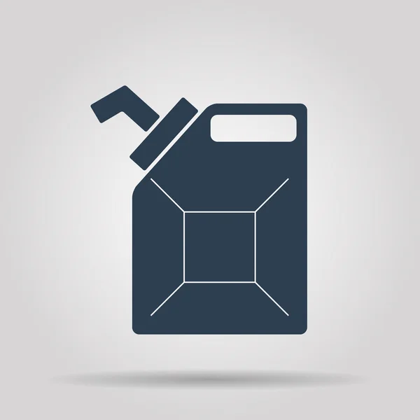 Jerrycan icono vector de aceite — Archivo Imágenes Vectoriales