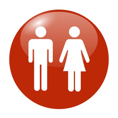 erkek ve kadın simgeler vektör, 