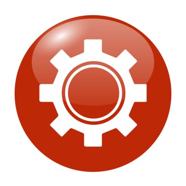 Vites simgesi, vektör çizimi. Düz tasarım biçimi.