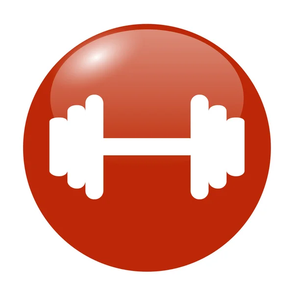 Vector modern flat dumbbell icon. Eps10 — Stock Vector