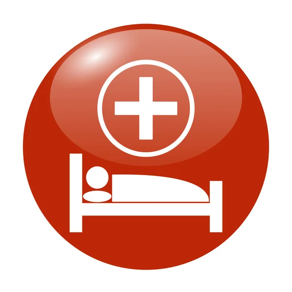 Hospital bed — Stock Vector