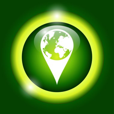 Ekibimizi, dünya. Harita işaretçi