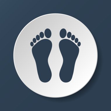 ayak izi - vektör simgesi
