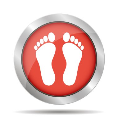 ayak izi - vektör simgesi