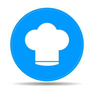 Şef kap vektör simgesi