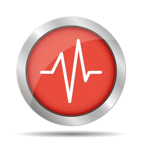 Heart beat, Cardiogram, Medical icon - Vector — Stock Vector