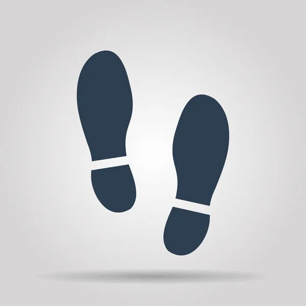 Imprint soles shoes icon.shoes print icon.vector illustration — Stock Vector