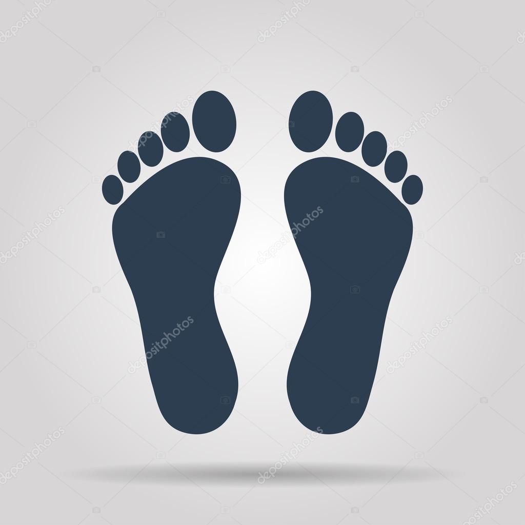 footprint - vector icon