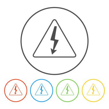 yüksek gerilim - vektör çizim