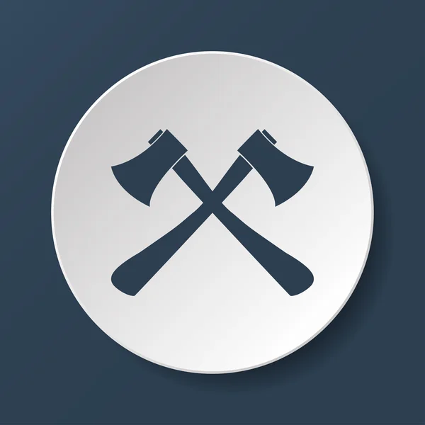 Az ax ikonra. Axe-szimbólum. — Stock Vector
