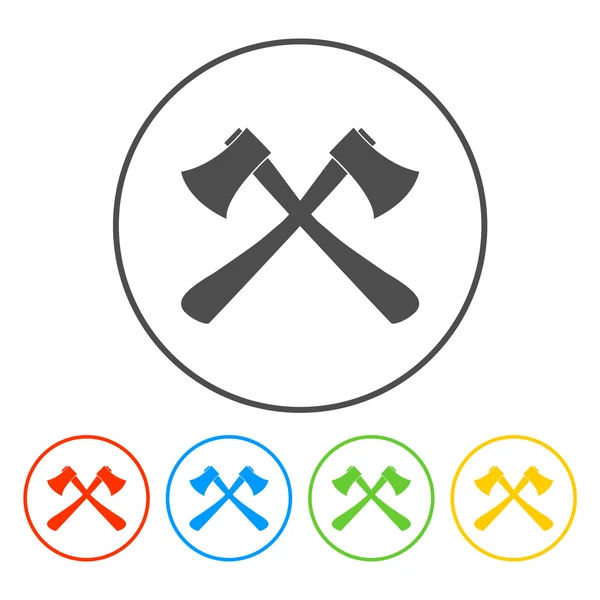 L'icône de la hache. Symbole hache . — Image vectorielle