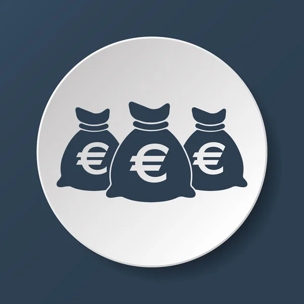 Geld zak pictogram — Stockvector