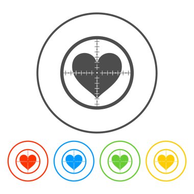 Bir kalp ile artı simgesi.