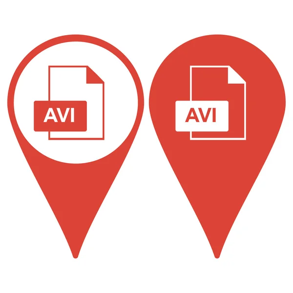 Ikona souboru AVI — Stockový vektor