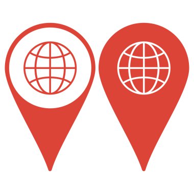 Dünya küre simgesi, sembol simge 