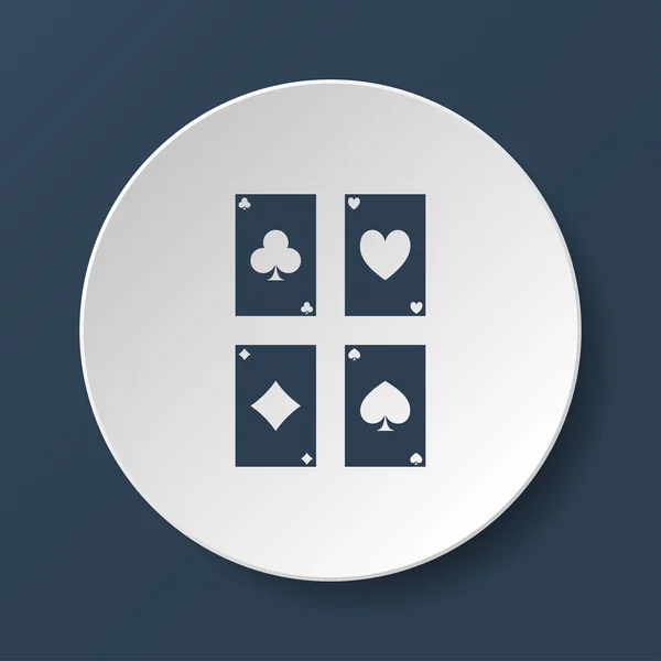 Spillekort ikon – Stock-vektor