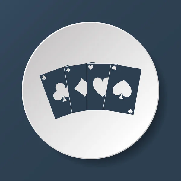 Playing cards icon — Stock Vector