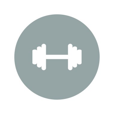 vektör modern düz dumbbell simgesi. eps10