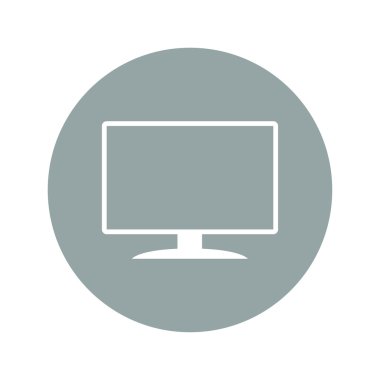 vektör monitör simgesini