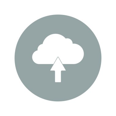 bulut simgesi, vektör illüstrasyonu. 