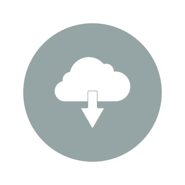 bulut simgesi, vektör illüstrasyonu. 