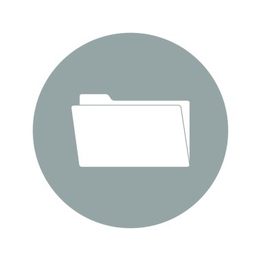 klasör düz web simgesi