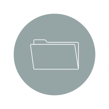 klasör düz web simgesi