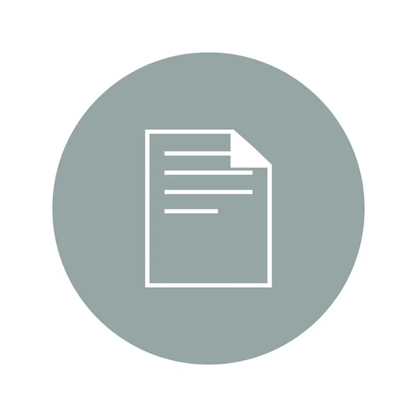 Document pictogram papier blad vector. platte ontwerp — Stockvector