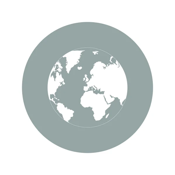 Piktogramm des Globus — Stockvektor