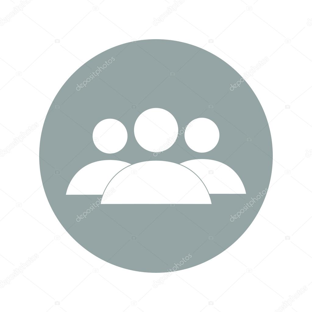 Flat icon of businessman